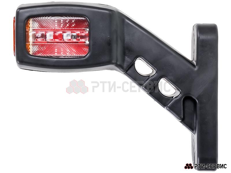 Фонари габаритные на кронштейне (2 шт.) LED красный/белый 24V 4 диода (13,5 см) - фото 3