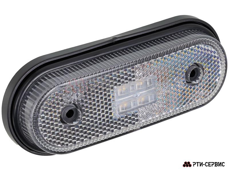 Фонарь габаритный 4-ех диодный LED с катафотом, белый - фото 1