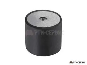 Резинометаллический буфер (аналог K0569.05005055 KIPP) D-50, H-50 с 2х сторонней внутр. резьбой M10 Резинометаллический буфер (аналог K0569.05005055 KIPP) D-50, H-50 с 2х сторонней внутр. резьбой M10